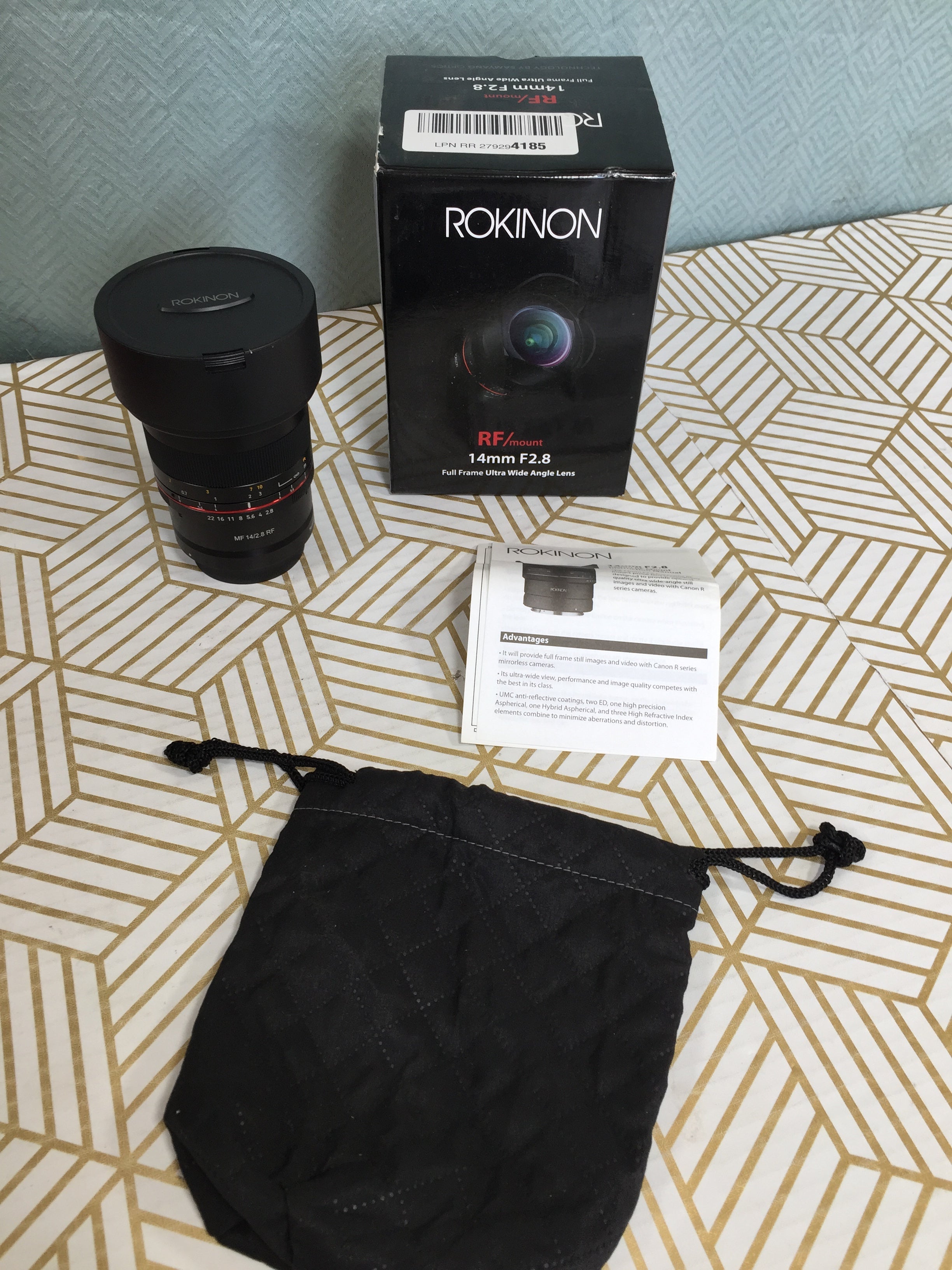 ROKINON 14mm F2.8 Ultra Wide Angle Weather Sealed Lens for Canon R Mirrorless Cameras (7887145631982)